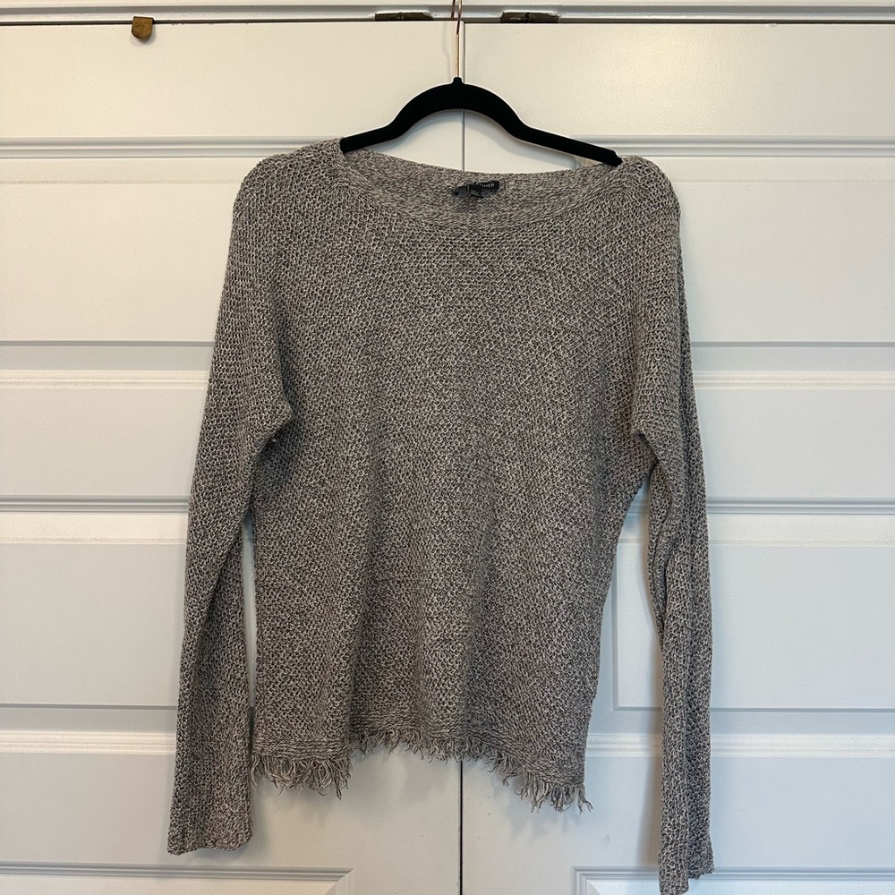 Eileen Fisher Textured Gray Sweater